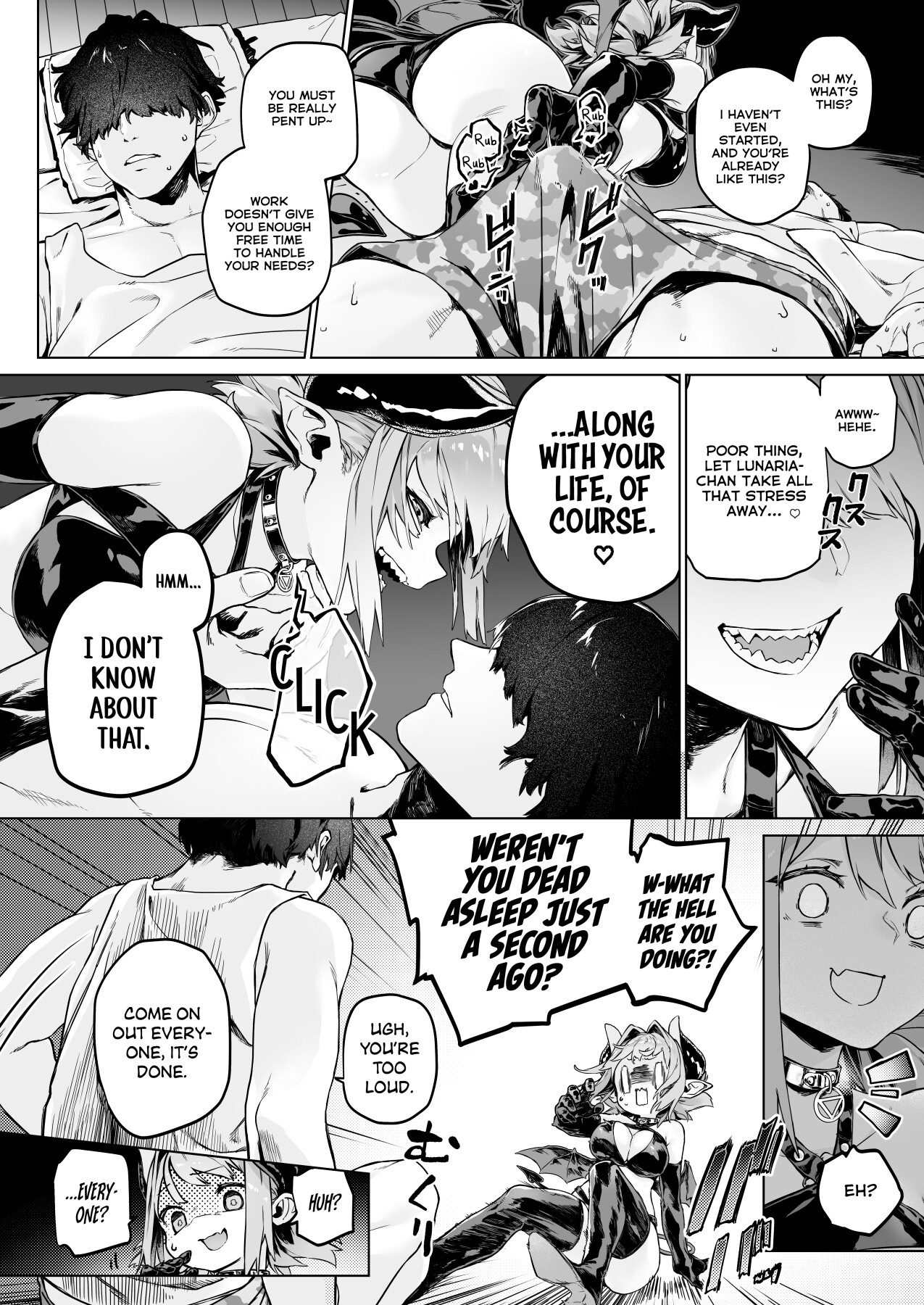 Hentai Manga Comic-Charming plan! - the succubus brat won't lose to a dick!(?)--Read-3